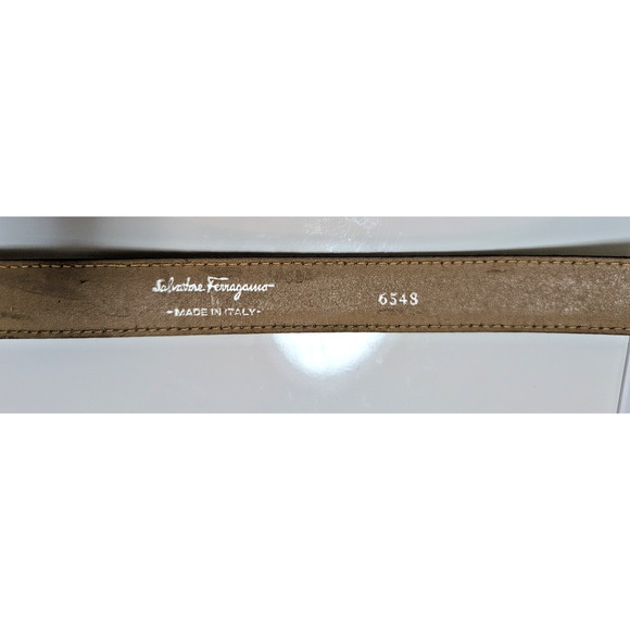 Salvatore Ferragamo Belt Women\'s Double Gancini Yellow/Green Gradient 6548 rare main image 6